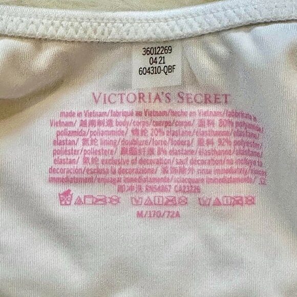 Victoria's Secret Longline Strappy Bikini Top & Rhinestone Shine Bottoms 32C | M - Picture 8 of 8